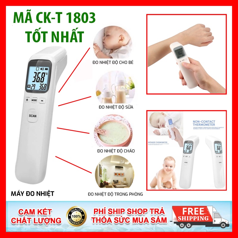 [ SIÊU SALE ] Nhiệt kế hồng ngoại INFRARED CK-T1803 dễ dàng sử dụng cho cả gia đình