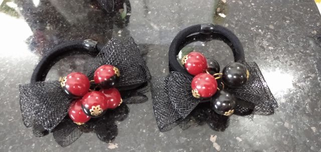 Combo 2 cột tóc như hình. Mẫu đẹp đỏ mix đen