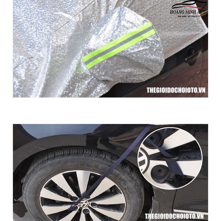 Bạt phủ nửa xe ô tô - Bạt trùm nóc xe hơi chống nóng, chống xước, chống mưa, cho các dòng xe 4/5 chỗ