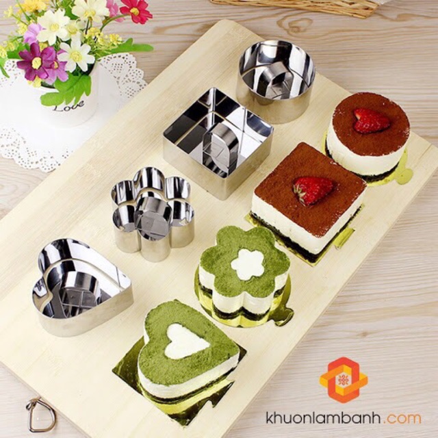 Bộ 4 khuôn ring/mousse