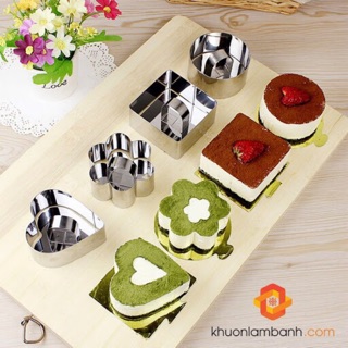 Bộ 4 khuôn ring/mousse