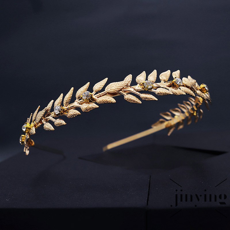 GETNOIVAS Vòng Hoa Đính Đá Phụ Kiện Trang Trí Tóc Cho Cô Dâu