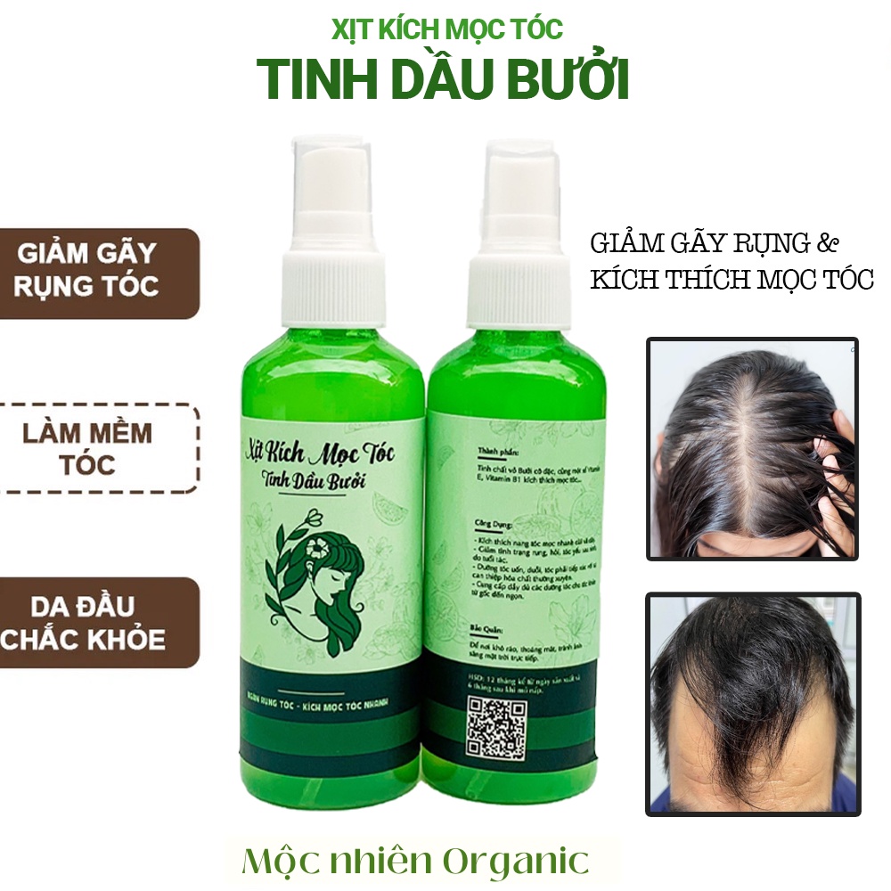 Xịt dưỡng kích mọc tóc và dưỡng tóc chắc khỏe tinh chất bưởi cô đặc