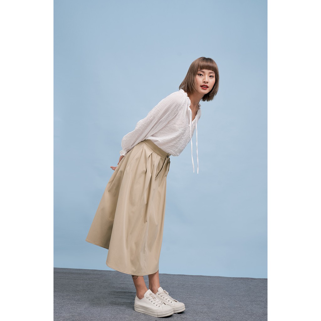 DOTTIE- Chân váy dài xếp ly xòe nữ S0047 | BigBuy360 - bigbuy360.vn