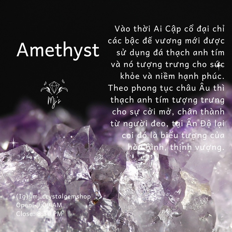 Đá thô Amethyst làm handmade, sưu tầm, reiki, thanh tẩy, thiền định