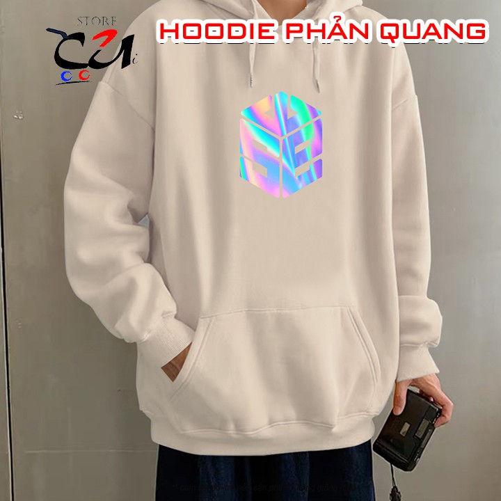 Hoodie Phản Quang In Hình WSE Free Size, ÁO Khoát Nỉ Unisex Form Rộng | BigBuy360 - bigbuy360.vn
