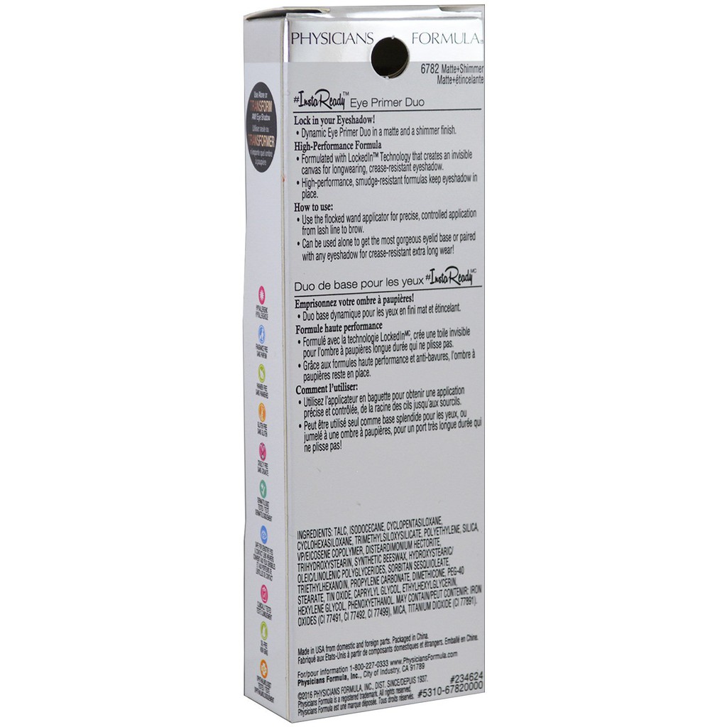 Bộ 2 tuýp kem lót mắt Physicians Formula #INSTAREADY Eye Primer Duo Matte & Shimmer Hàng Mỹ | BigBuy360 - bigbuy360.vn