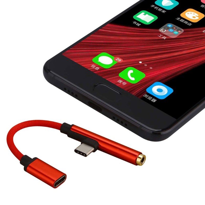 Dây Cáp Chuyển Đổi Cổng Usb Type C Sang Cổng 3.5 Cho Xiaomi 6 8 Huawei Mate10 P20