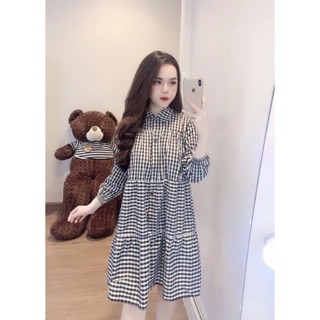 Đầm baby doll caro 💞💞💞gb