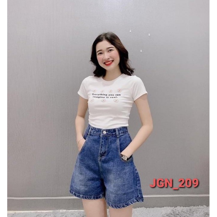 Quần Short Nữ jean kaki Dành Cho Nữ MinaFashion