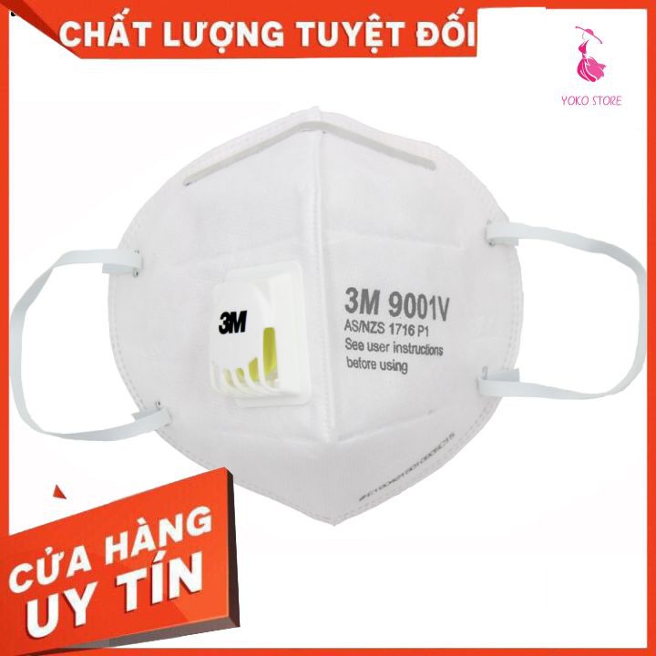 Khẩu trang 3M 9001V,9541V, 9542V,8822,9001,9042 N95+ Có van lọc khí chống ô nhiễm không khí