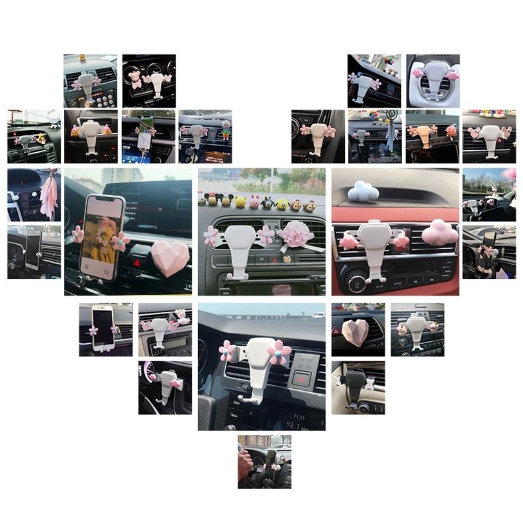 Giá đỡ điện thoại kẹp cửa gió điều hòa ô tô, Kẹp điện thoại để xe hơi | BigBuy360 - bigbuy360.vn