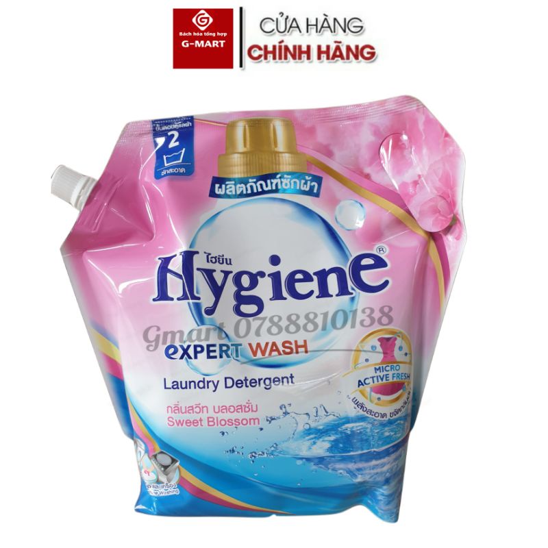 Nước giặt xả 2in1 Hygiene Thái Lan túi 1800ml SIÊU SẠCH SIÊU THƠM QUẦN ÁO