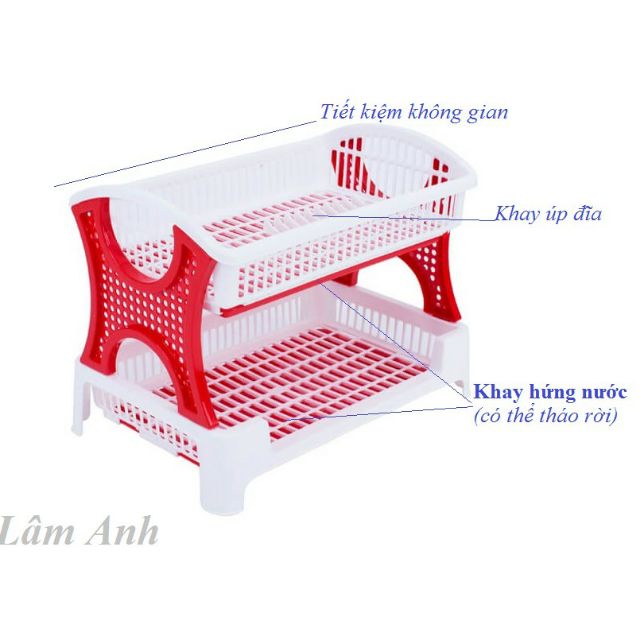 Nhựa Đại Đồng Tiến - Kệ chén 2 tầng Tower | BigBuy360 - bigbuy360.vn