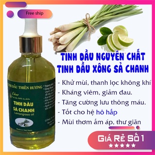 Tinh dầu sả chanh, tinh dầu nguyên chất, tinh dầu xông sả chanh lọ 100ml