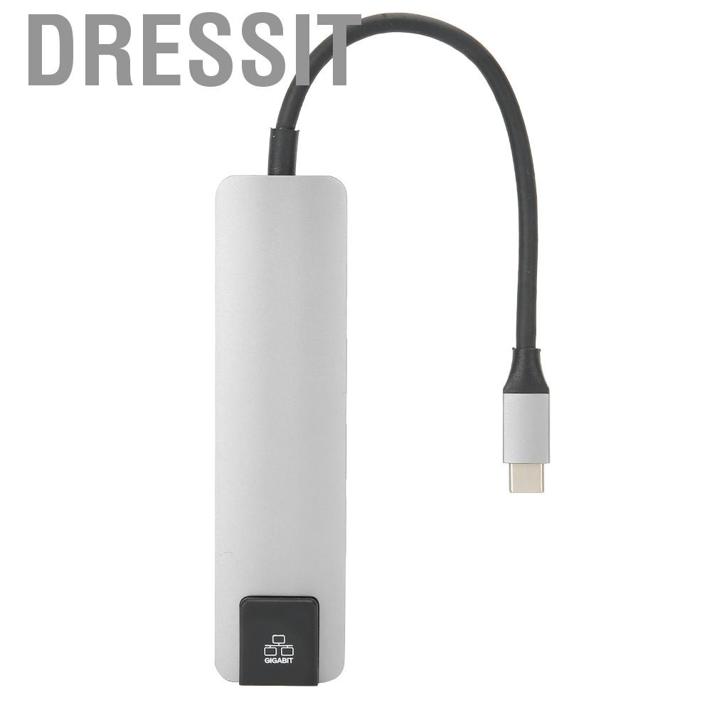 Bộ Chia Cổng Usb 3.0 5 Trong 1 Loại C 4kx2k Cho Notebook / Máy Tính / Điện Thoại