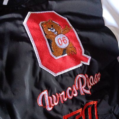 Áo khoác bomber jacket hinhfb thêu siêu chất, áo đôi, dù 2 lớp, gió,Form Rộng Ulzzang, unisex, hình thêu 06