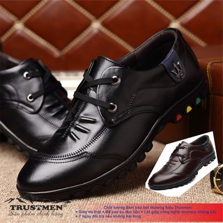 Giày tây nam bán thể thao da thật Trustmen GLG049 Cuocsongvang