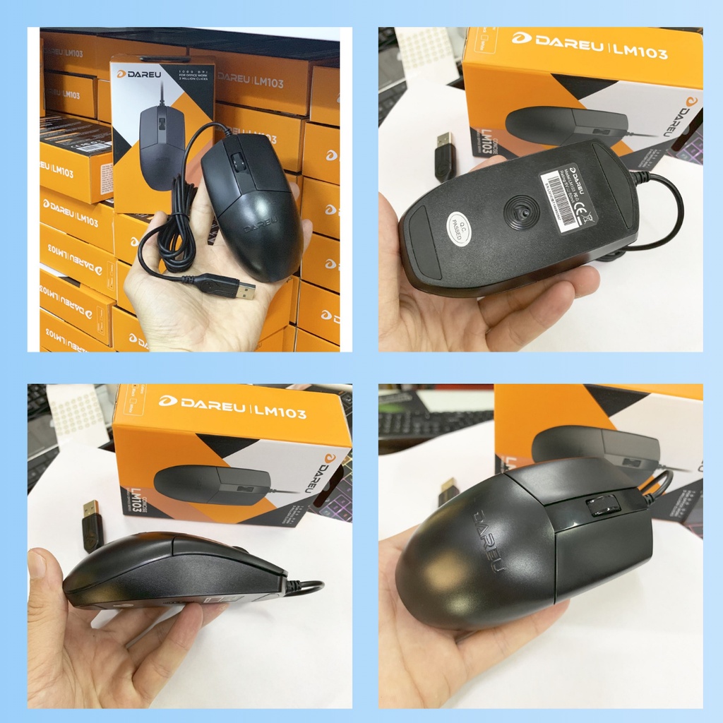 Chuột máy tính có dây gaming Dareu LM103 chính hãng mai hoàng