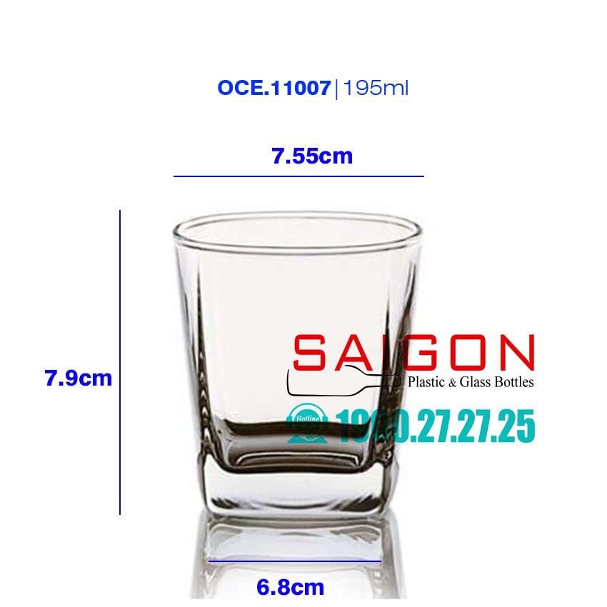 Ly Thủy Tinh Ocean Plaza Rock 195ml | B11007 ; 295ml | B11010 ; Nhập Khẩu Thái Lan