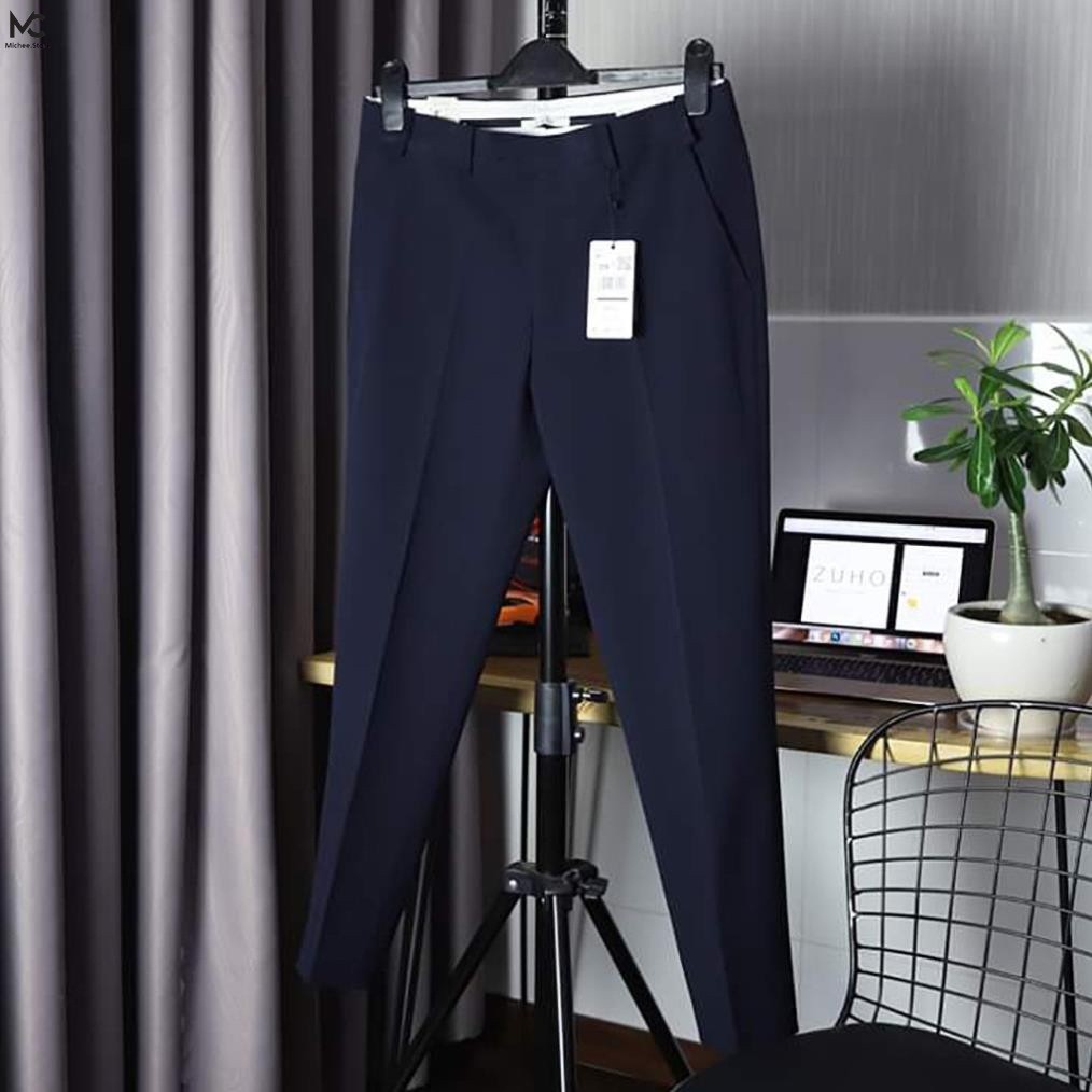Quần baggy nam ống rộng vải Hàn cao cấp, quần tây âu co giãn Premium thời trang MICHEE- MCA01