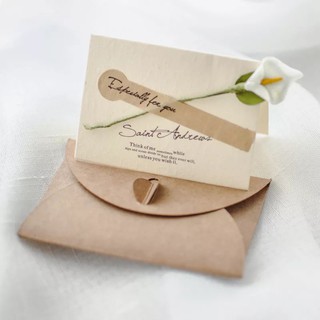 Thiệp giấy kraft cao cấp, phong cách vintage, thiệp cảm ơn, thiệp lưu bút, thiệp tặng chúc mừng sinh nhật