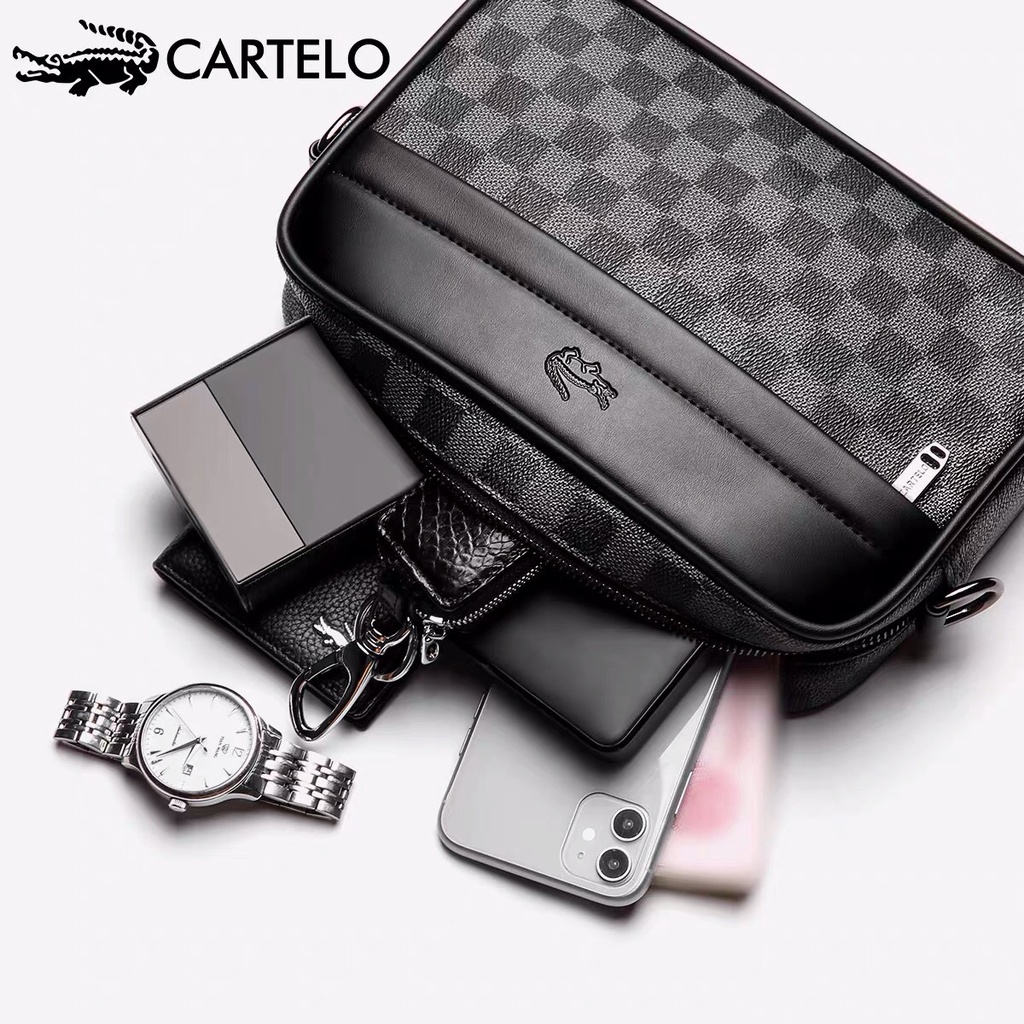 Túi xách da CARTELO chính hãng 100% có sẵn Túi xách nam nữ chất da siêu đẹp chất
