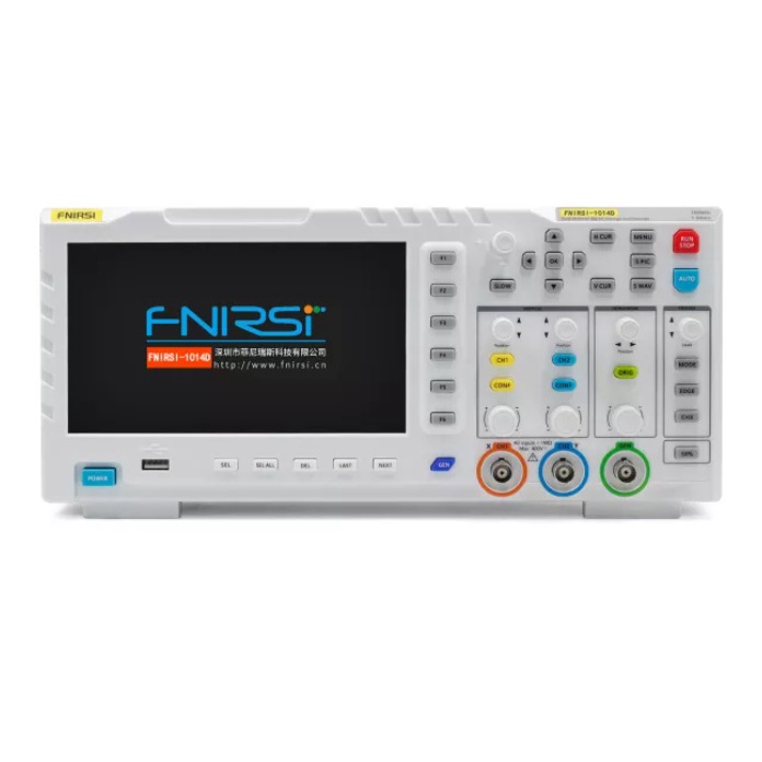 Máy hiện sóng FNIRSI 1014D 2 kênh có chức năng phát tín hiệu 100Mhz