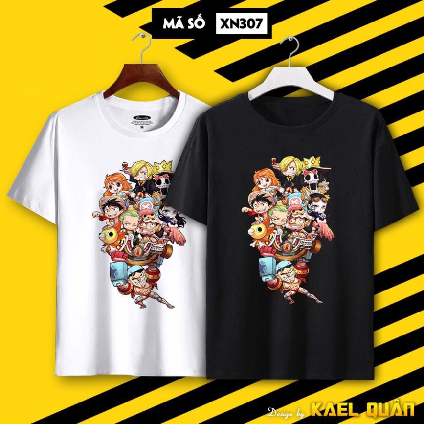 Áo Luffy One Piece Áo Unisex Nam Nữ, Áo Thun Phông Tay Ngắn In Hình Zoro Water Law Mũ Rơm Chất Mà Rẻ
