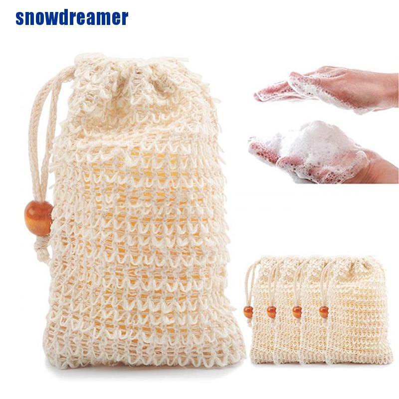[Hàng mới về] Túi sợi tẩy da chết đựng xà phòng khi tắm tiện lợi tiết kiệm không gian