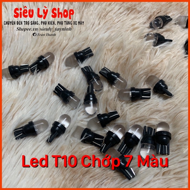 Bóng led T10 chớp 7 màu