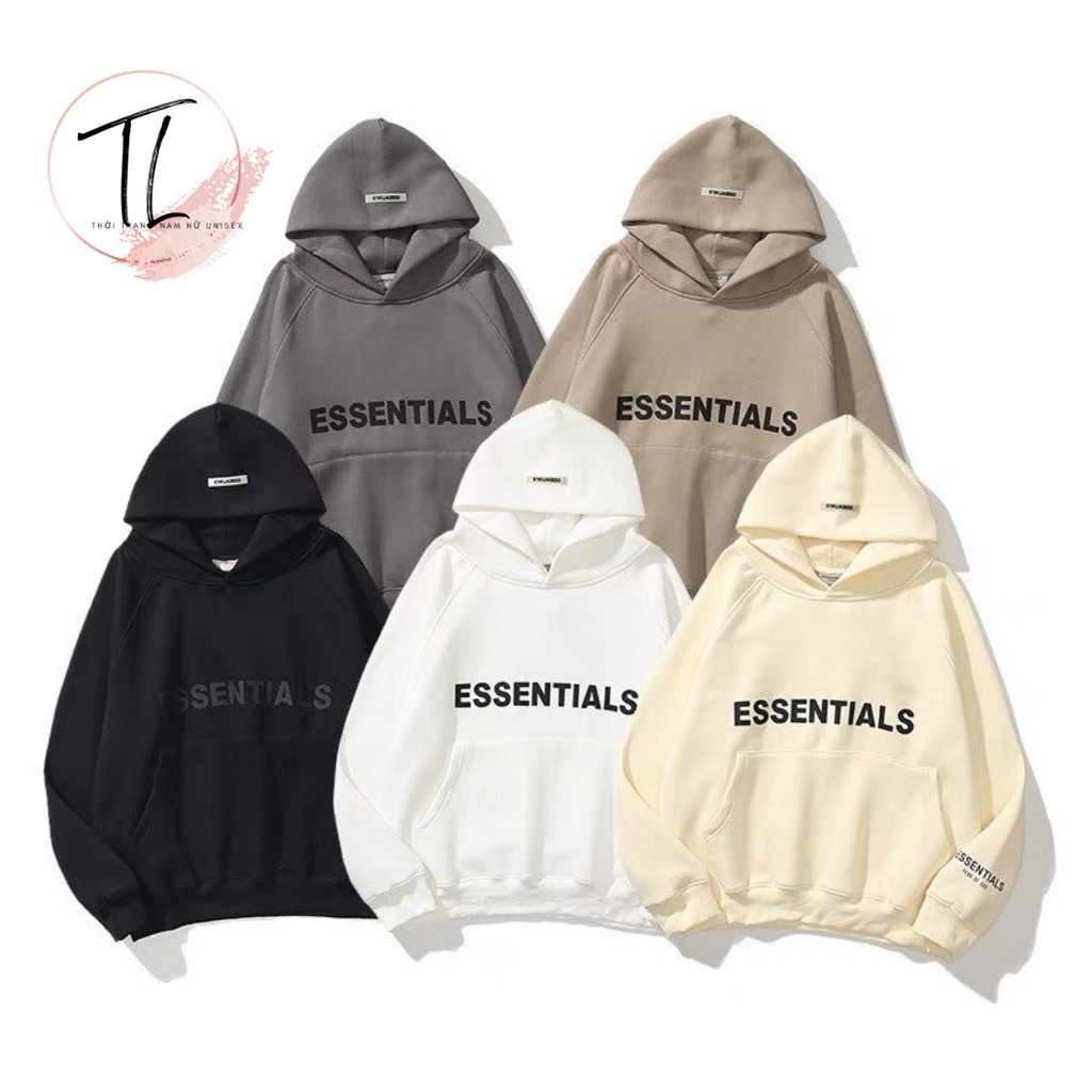 Áo Khoác Nỉ ESSENTIAL - Áo Hoodie Thời Trang Unisex Nam Nữ kiểu dáng thể thao Hottrend dễ phối đồ trẻ trung KNN33