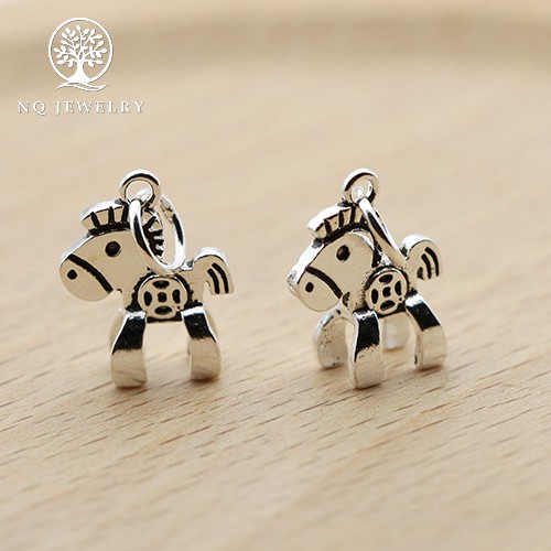 Charm bạc hình ngựa treo - NQ Jewelry