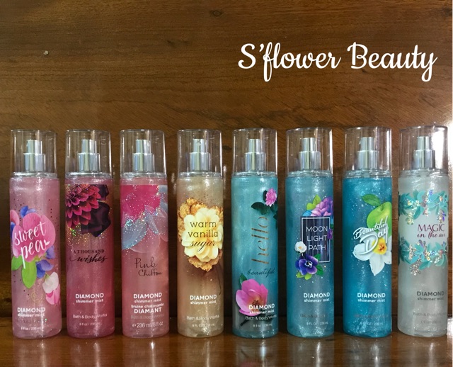 [Auth] Xịt Thơm Toàn Thân Ánh Nhũ Bath & Body Works Diamond Shimmer Mist - 236ml