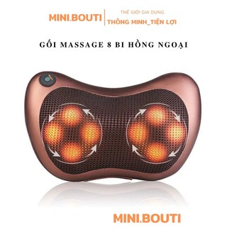 Máy Massage Hồng Ngoại MINIBOUTI Gối Massage Hồng Ngoại 8 Bi  Công Nghệ Nhật Bản Máy Massage Cổ Vai Gáy