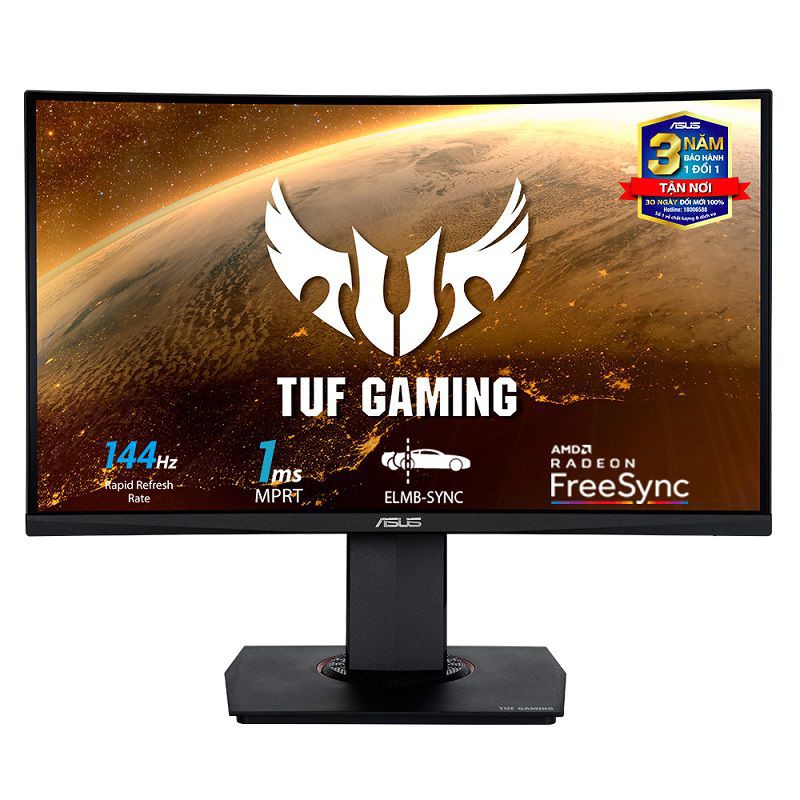 Màn hình Asus VG24VQ (23.8inch/FHD/IPS/144Hz/1ms/350nits/HDMI+DP+Audio) - Hàng Chính Hãng