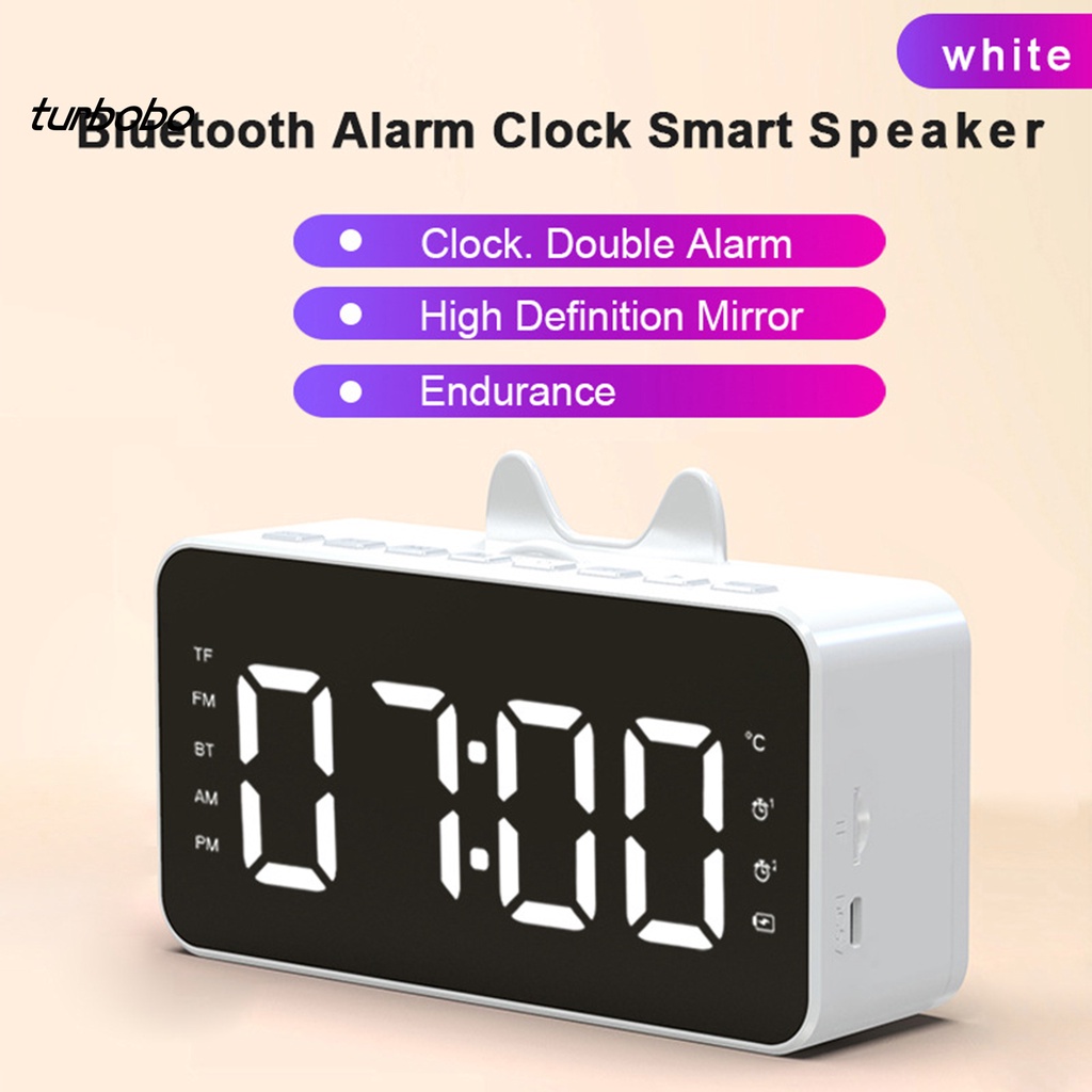 Loa bluetooth 5.0 không dây turbobobo Q9 có đồng hồ sạc lại được