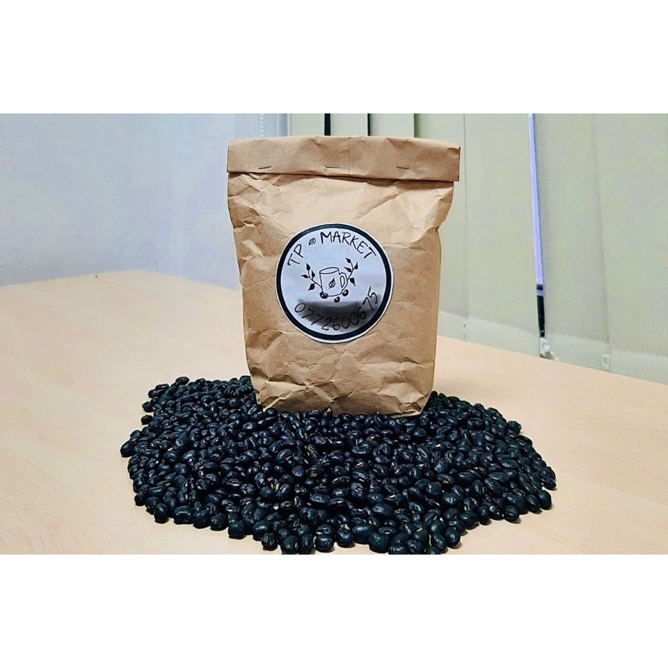 TRÀ (đỗ đen) ĐẬU ĐEN XANH LÒNG RANG ( túi 0.5 kg ) TÚI GIẤY THÂN THIỆN MÔI TRƯỜNG