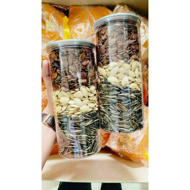 Hạt Mix 3 vị ( hạt dưa, hướng dương, hạt bí trắng ) - hủ 450gram