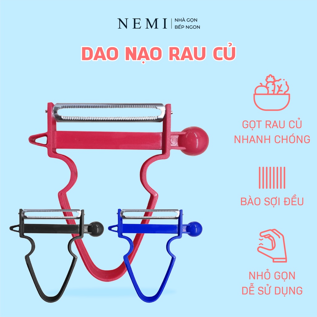 Bộ 3 Dao Đa Năng Giúp Việc Gọt Bào Sợi Hay Thái Lát Hoa Quả Trở Nên Dễ Dàng Hơn Bao Giờ Hết NEMI