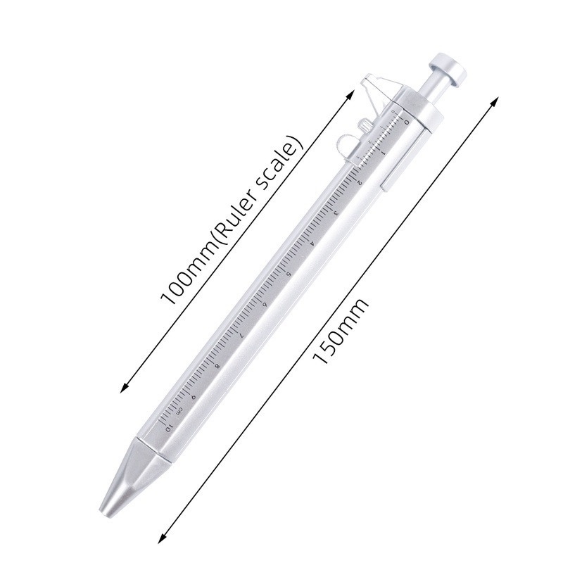 1 Bộ Thước Đo Bằng Nhựa Màu Bạc Sáng Tạo