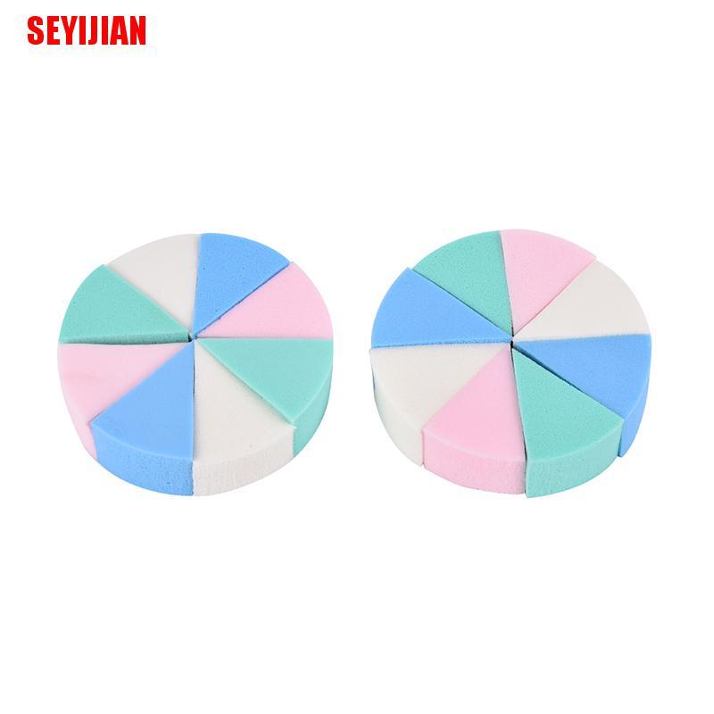 Set 8 Mút Rửa Mặt Hình Tam Giác Mềm Mại Tiện Dụng