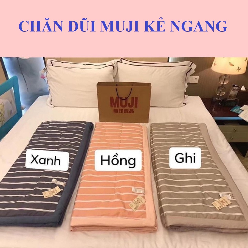 Chăn Hè Thu Muji Đũi Kẻ Ngang Xuất Nhật