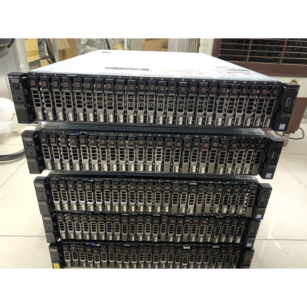 Server Dell R730XD (24 tray 2.5") None CPU, None Ram, None HDD, Raid H730 mini, 24 Tray, 4 Lan, 2 Power 750W, Rail V | BigBuy360 - bigbuy360.vn