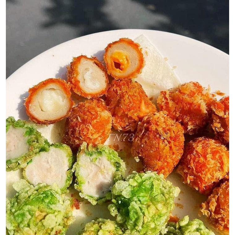 Cá viên sốt Mayone, Cá viên sốt cam, Cá sốt. Giao hoả tốc nội thành HCM.