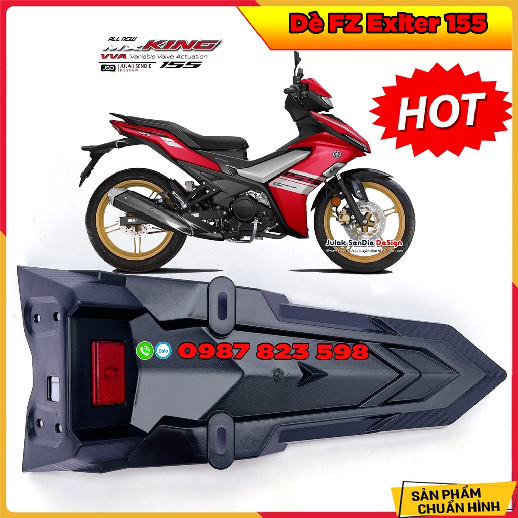 Dè FZ Cho Exciter 155 , Dè FZ Ex 155 2021-22 Kiểu Racing Star