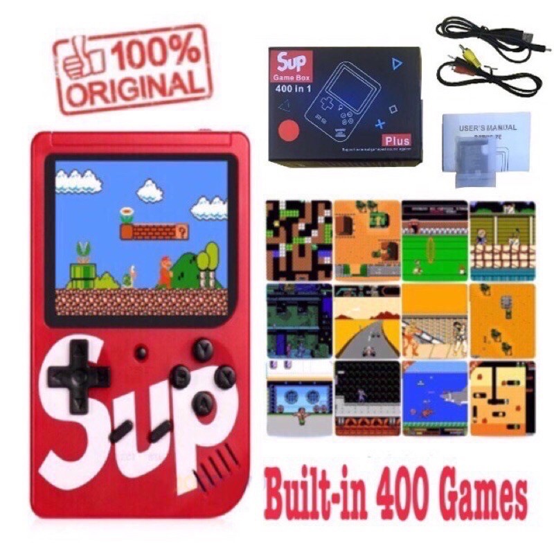 Máy Chơi game Cầm Tay sup 400 Trong 1 Cổ Điển AV out TV soup plus