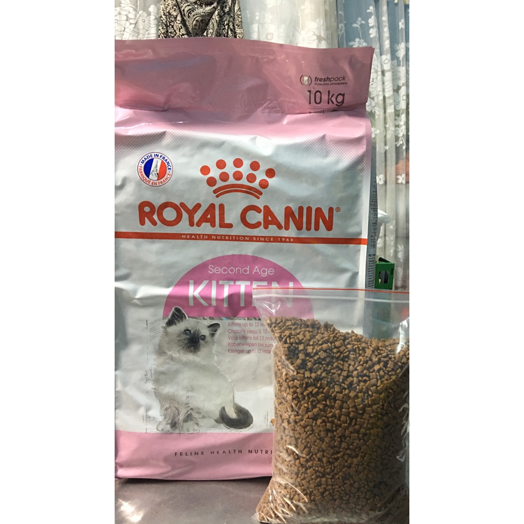 [Q.Tan Phu] HẠT THỨC ĂN ROYAL CANIN CHO MÈO- Canin Kitten túi chiết 2kg, 1kg, 0.5kg  từ gói 10kg