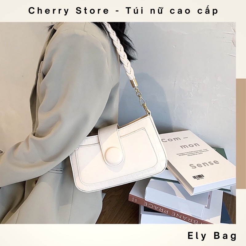 Túi xách nữ đeo vai/chéo kẹp nách quai tết Ely Bag hàng cao cấp xinh xắn sang chảnh