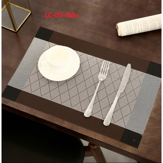 Tấm lót bàn ăn bằng nhựa PVC, cách nhiệt giá rẻ chống trơn trượt chuyên cung cấp khách sạn nhà hàng cao cấp